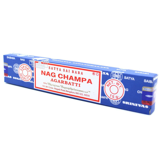 Polished Nag Champa 15G featuring natural patterning and unique variations - Positive Faith Hope Love