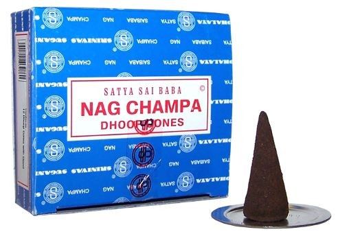 Polished Nagchampa Dhoop Cones featuring natural patterning and unique variations - Positive Faith Hope Love