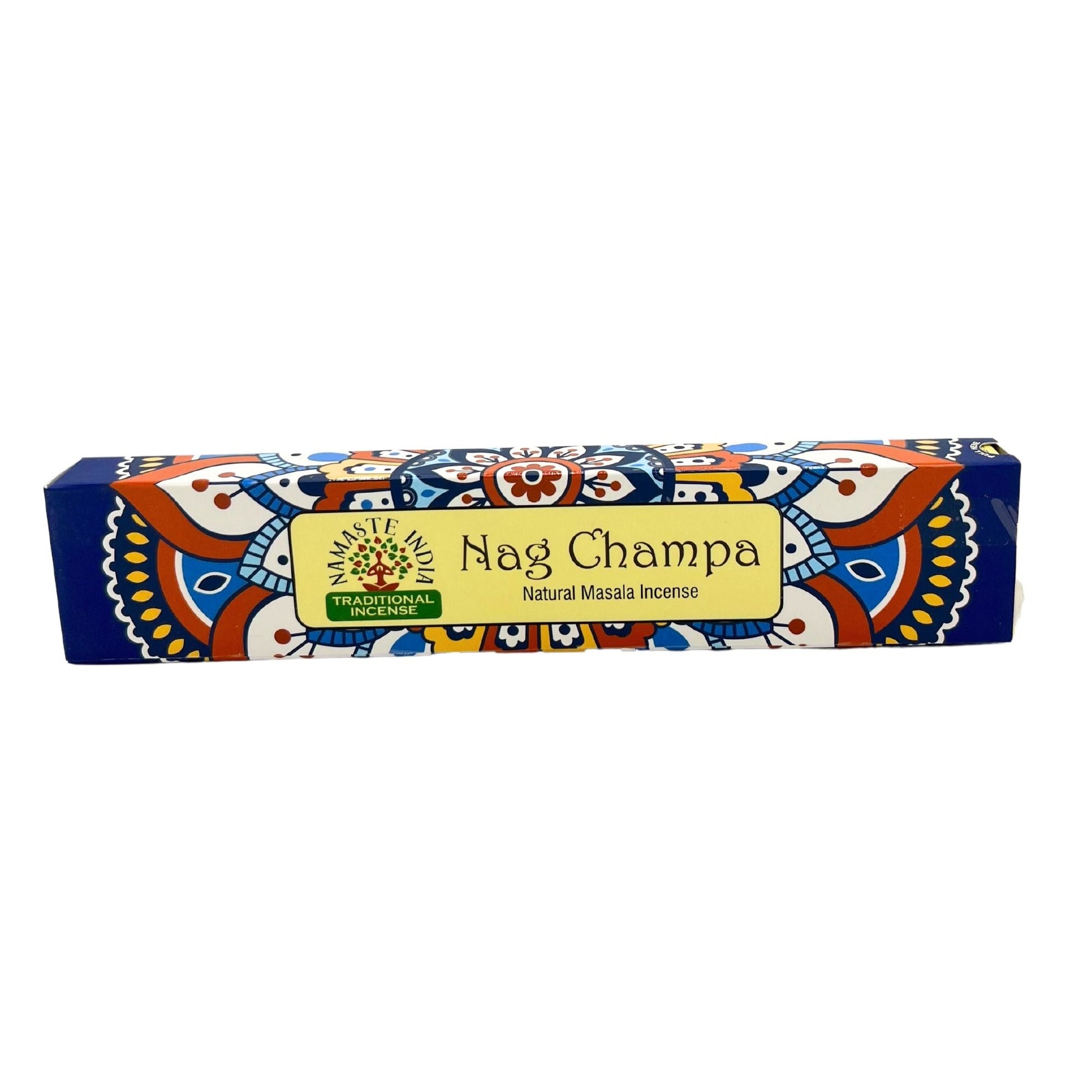 Polished Namaste Mandala Masala Incense Nagchampa featuring natural patterning and unique variations - Positive Faith Hope Love