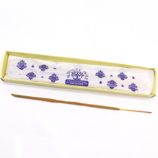 Polished Namaste Mandala Masala Incense White Sage featuring natural patterning and unique variations - Positive Faith Hope Love