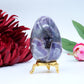 Polished Natural Amethyst Egg 70x55mm 237g featuring rich purple colour and natural clarity - Positive Faith Hope Love