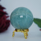 Polished Natural Blue Amazonite 55Mm 215G featuring aqua-green tone with silky sheen - Positive Faith Hope Love