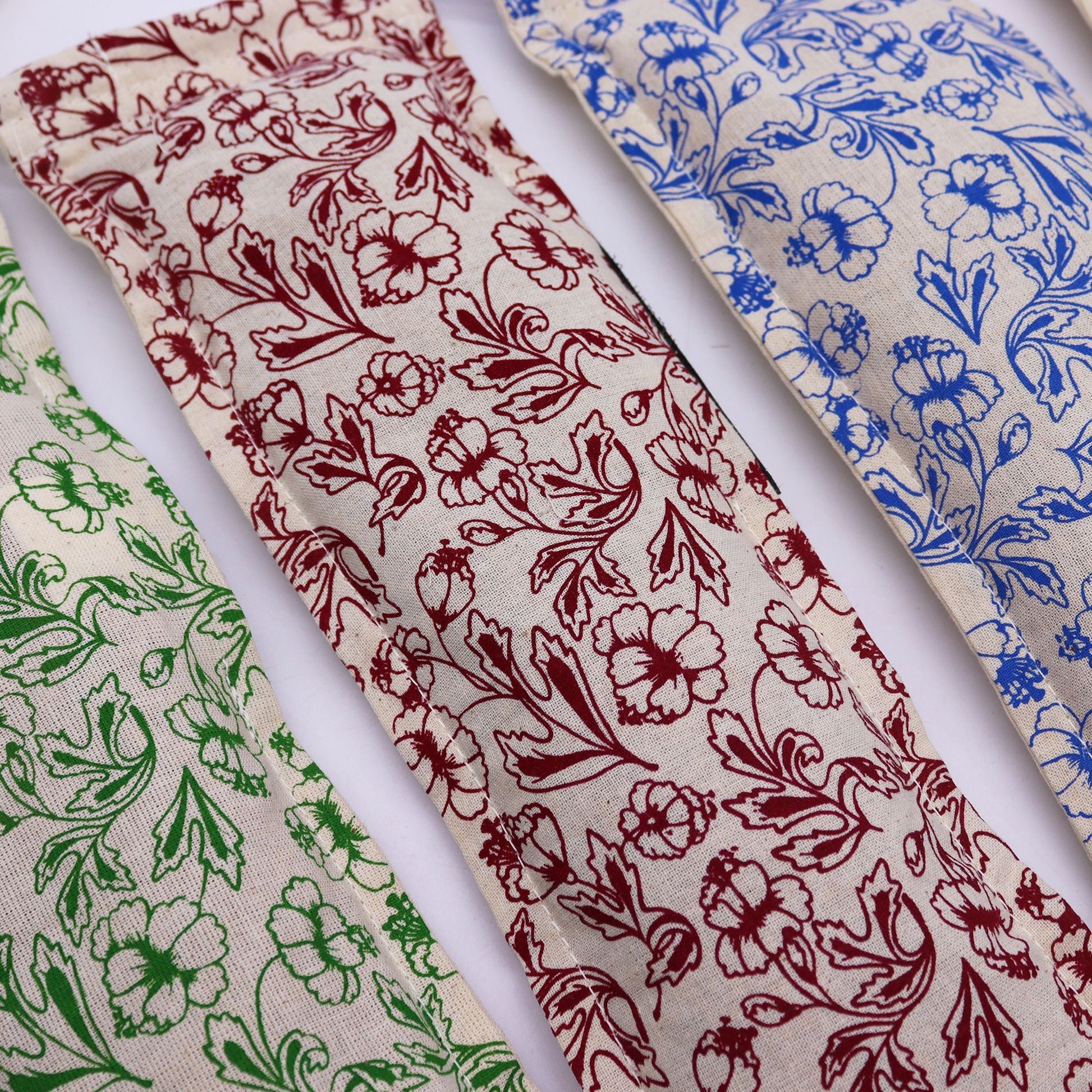 Polished Natural Cotton Wheat Bags Purple featuring natural patterning and unique variations - Positive Faith Hope Love