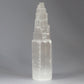 Polished Natural Selenite Tower 20 Cm featuring satin white sheen and fibrous texture - Positive Faith Hope Love