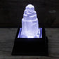 Polished Natural Selenite Tower 5 Cm featuring satin white sheen and fibrous texture - Positive Faith Hope Love