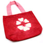 Polished Natural Tye Dye Cotton Bag 8Oz 38X42X12Cm Maroon Flower Pink Handle featuring natural patterning and unique variations - Positive Faith Hope Love
