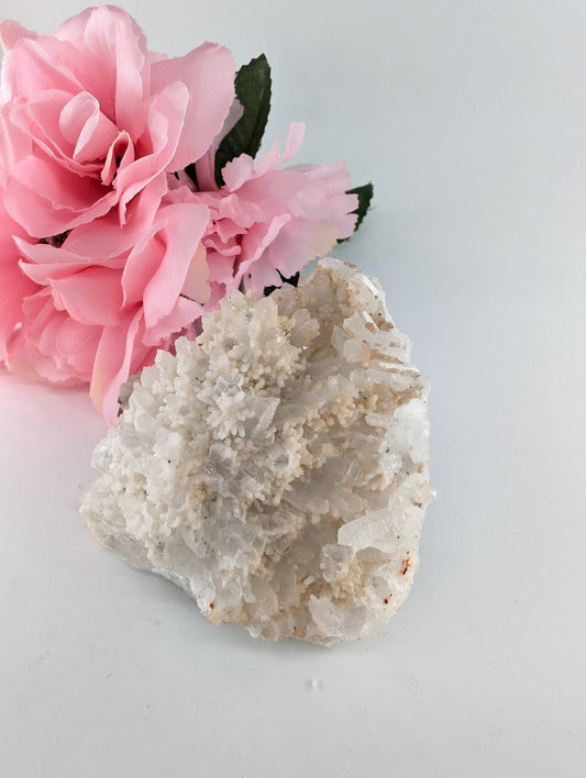 Needle Quartz Specimen - 460g - 90mm - Positive Faith Hope Love