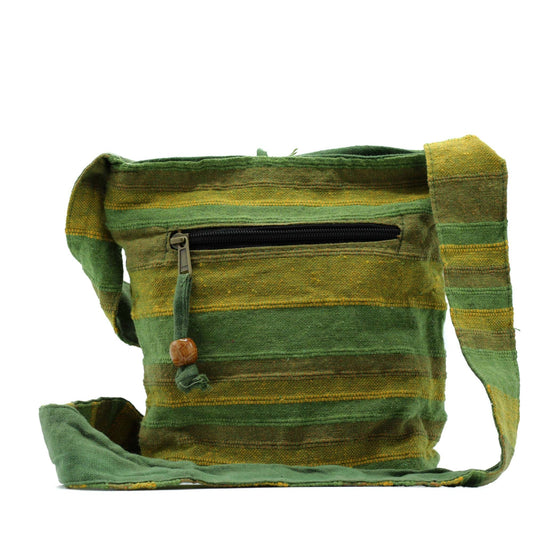Polished Nepal Sling Bag Summer Beach Blues featuring natural patterning and unique variations - Positive Faith Hope Love