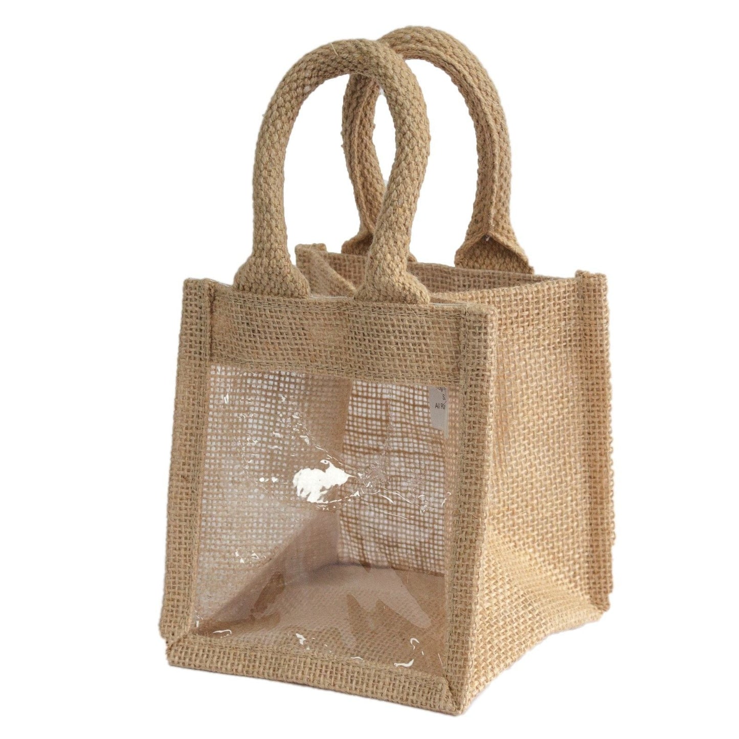 Polished One Window Jar Gift Bag 12X12X13Cm featuring natural patterning and unique variations - Positive Faith Hope Love