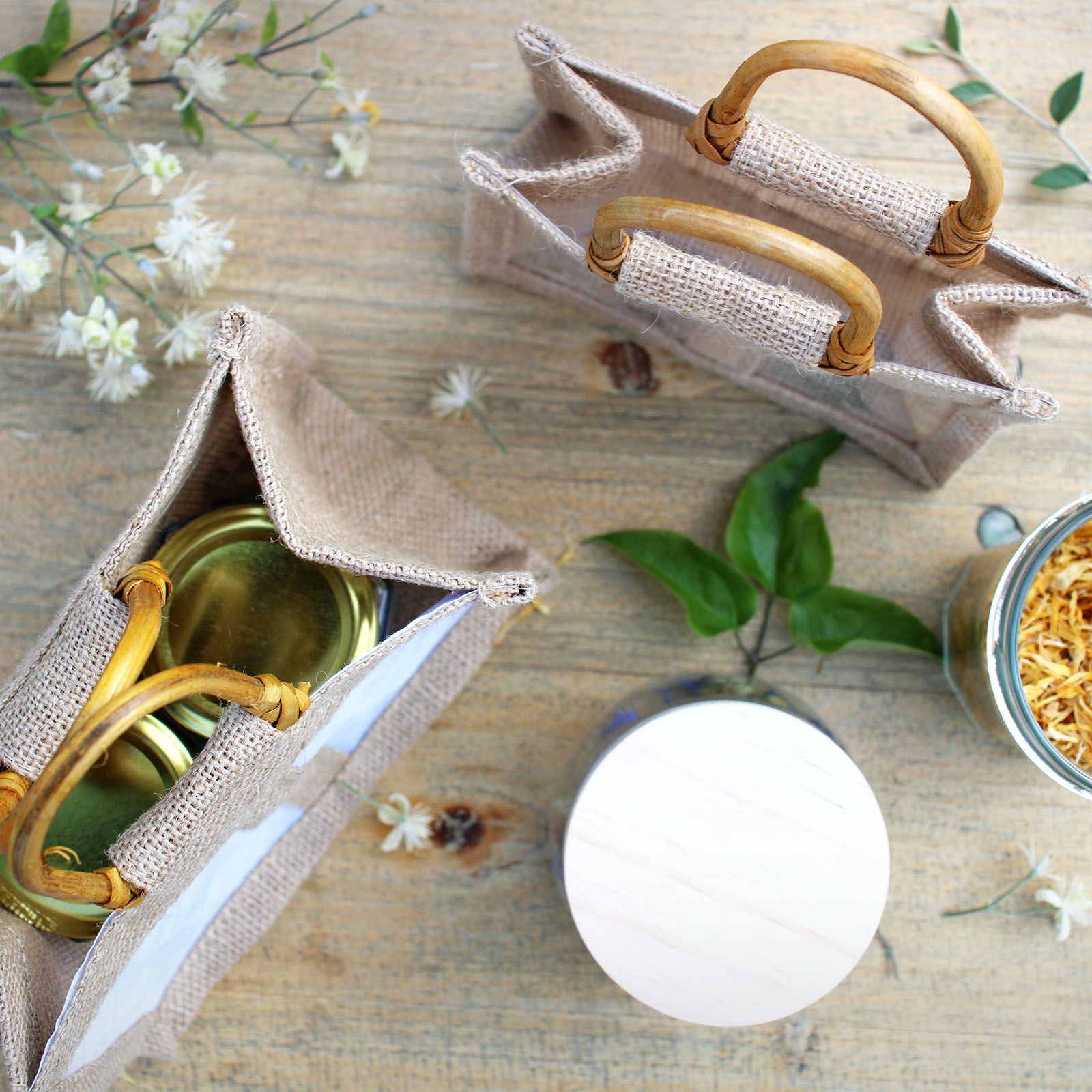 Polished One Window Jar Gift Bag 12X12X13Cm featuring natural patterning and unique variations - Positive Faith Hope Love