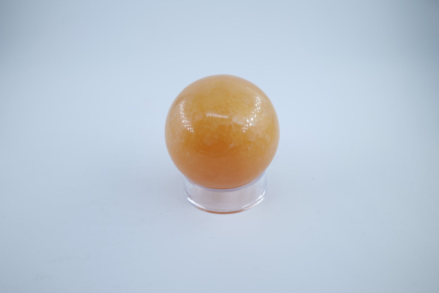 Orange Calcite Sphere 289 grams - Positive Faith Hope Love