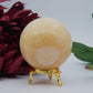 Orange Calcite Sphere — 371g - Positive Faith Hope Love