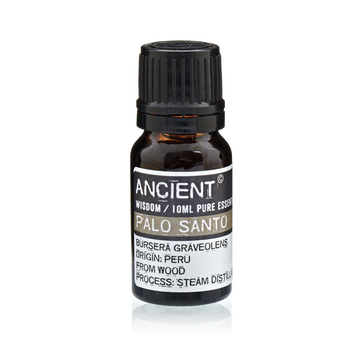 Polished Palo Santo Essential Oil 10ml featuring natural patterning and unique variations - Positive Faith Hope Love