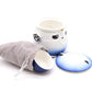 Polished Panda Teapot Set Three Cups Sky Blue featuring natural patterning and unique variations - Positive Faith Hope Love