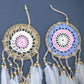 Polished Pastel Pink Macrame Dream Catcher 12Cm Asst Colours featuring natural patterning and unique variations - Positive Faith Hope Love