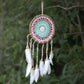 Polished Pastel Pink Macrame Dream Catcher 16Cm Asst Colours featuring natural patterning and unique variations - Positive Faith Hope Love