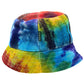 Polished Patched Hemp & Cotton Boho Festival Hat - Tiedye featuring natural patterning and unique variations - Positive Faith Hope Love