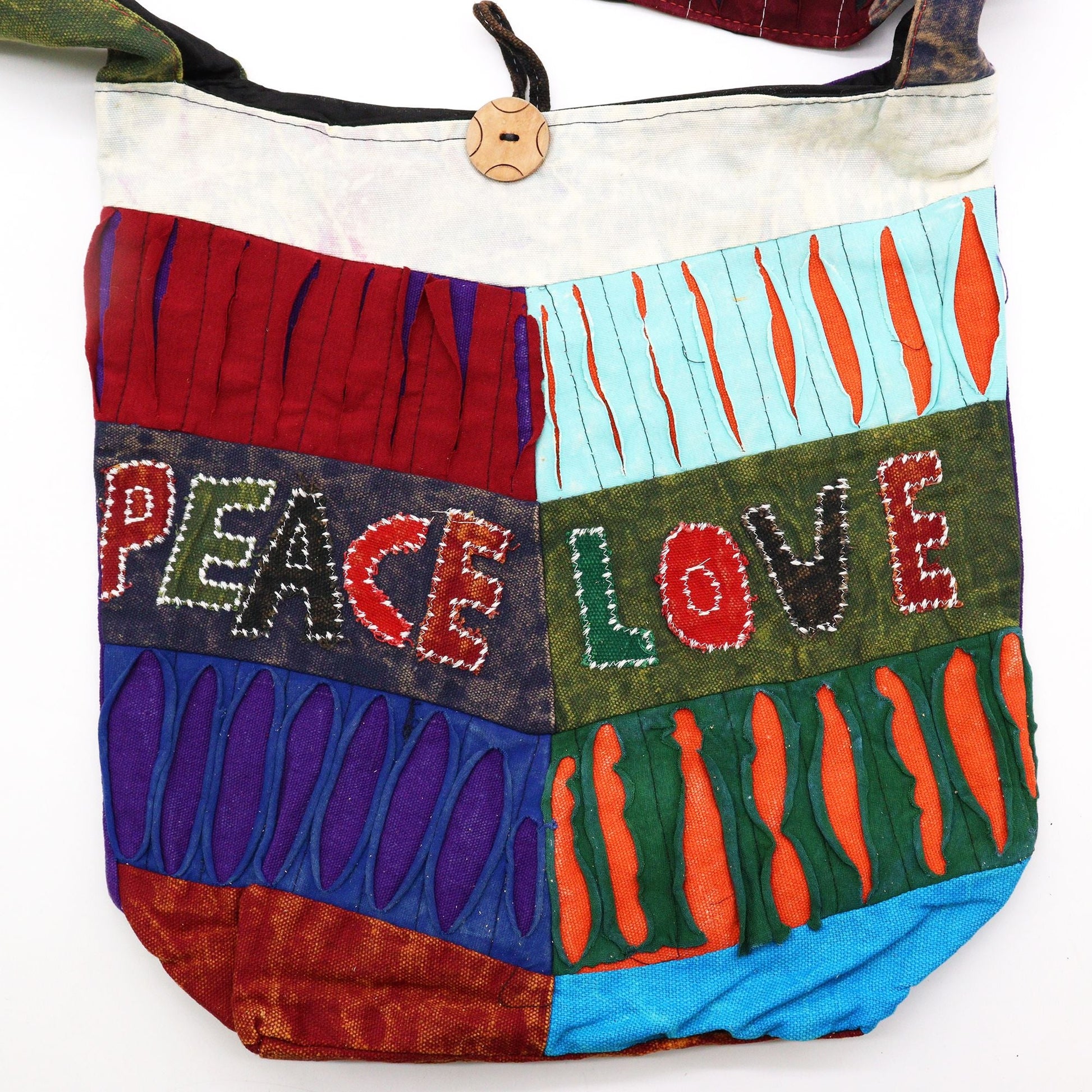 Polished Peace Love Bags Asst Des featuring natural patterning and unique variations - Positive Faith Hope Love