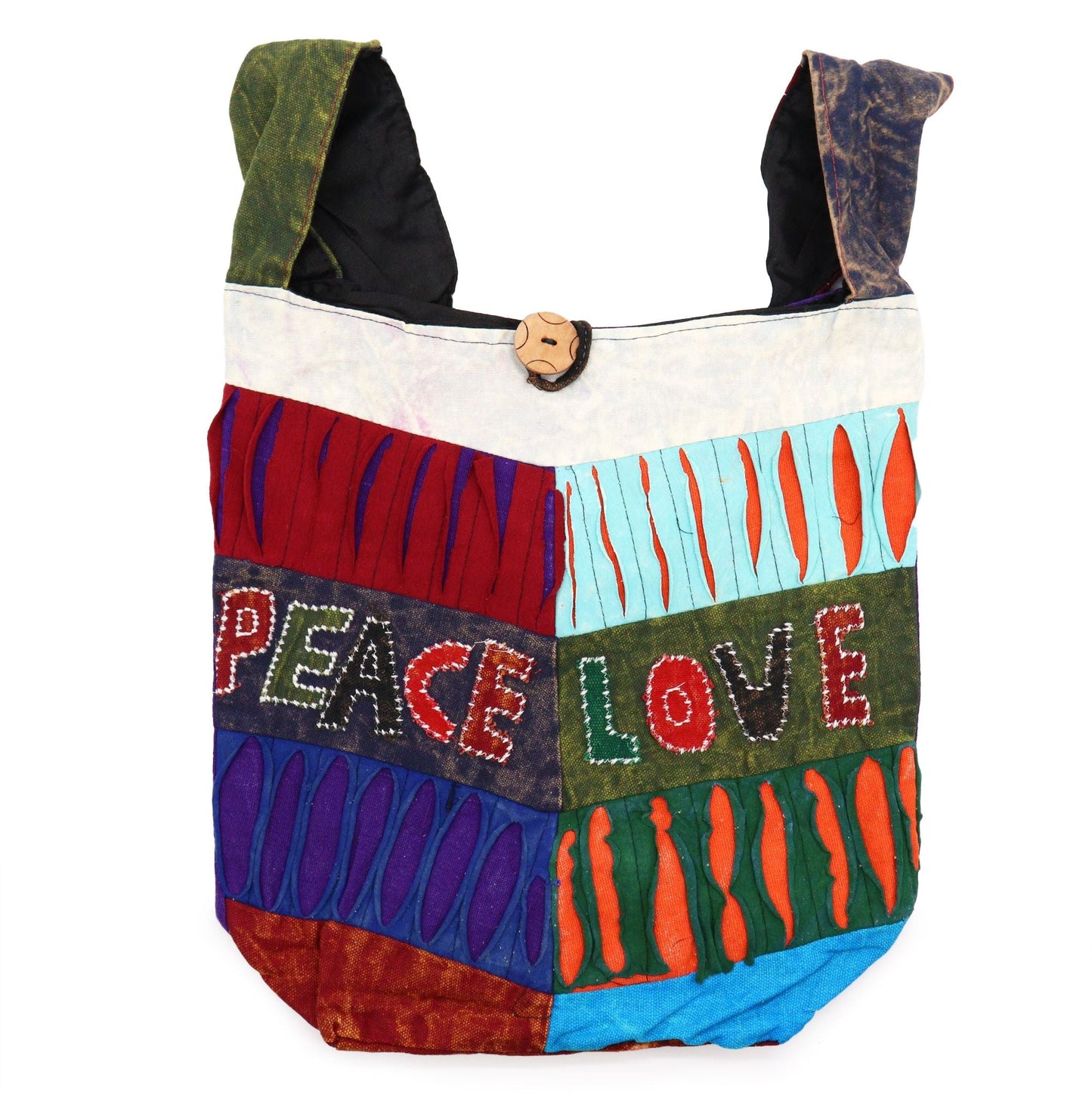 Polished Peace Love Bags Asst Des featuring natural patterning and unique variations - Positive Faith Hope Love