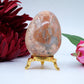 Peach Moonstone Egg — 211g (65×50mm) - Positive Faith Hope Love