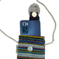 Polished Phone Holder Bag Stripes Multi And White Owl Decor featuring natural patterning and unique variations - Positive Faith Hope Love