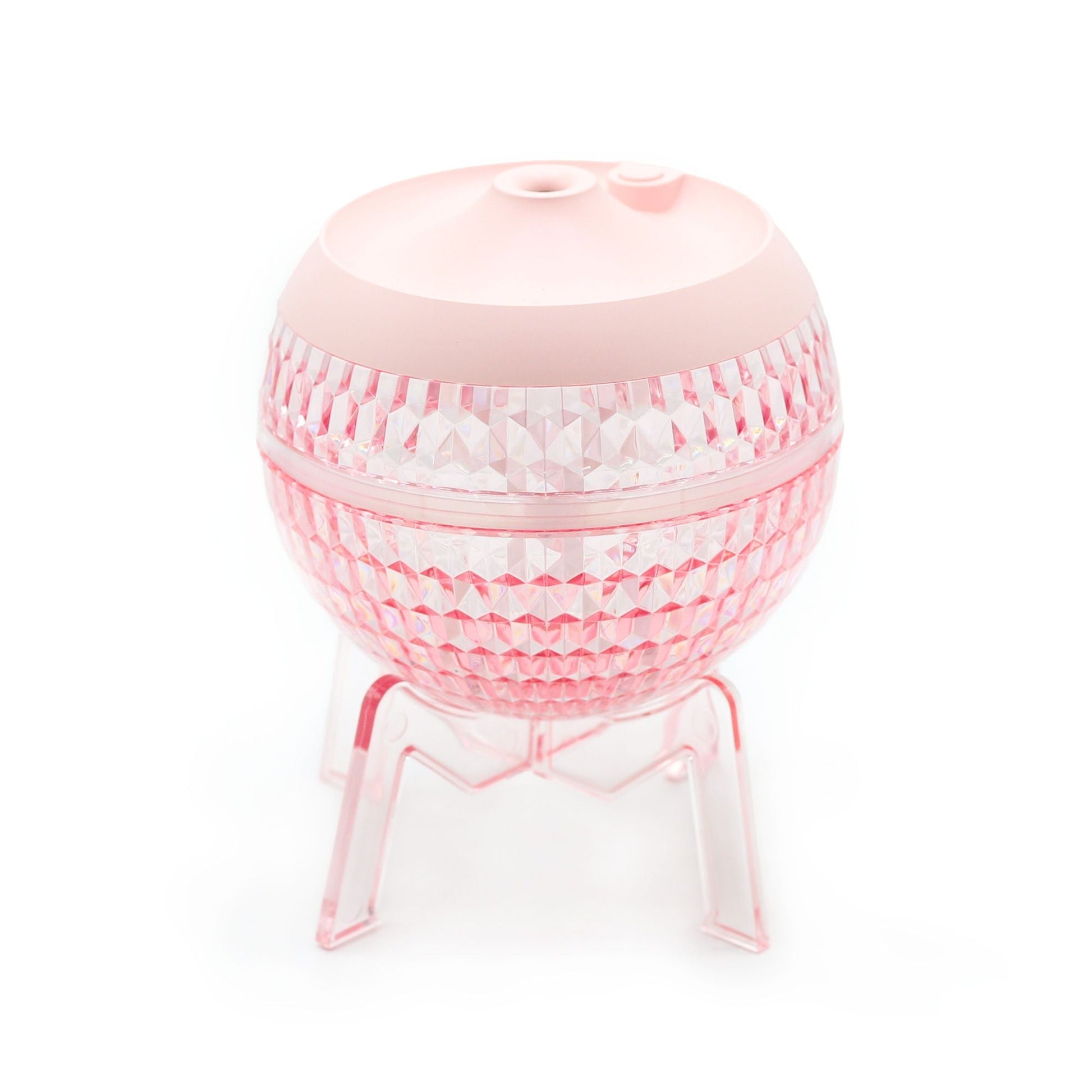 Polished Pink Humidifer Mondo Planet Usb Colour Change Down Light featuring natural patterning and unique variations - Positive Faith Hope Love