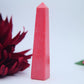 Pink Jasper Tower — 10cm - Positive Faith Hope Love