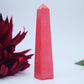 Pink Jasper Tower — 10cm - Positive Faith Hope Love
