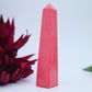 Pink Jasper Tower — 10cm - Positive Faith Hope Love