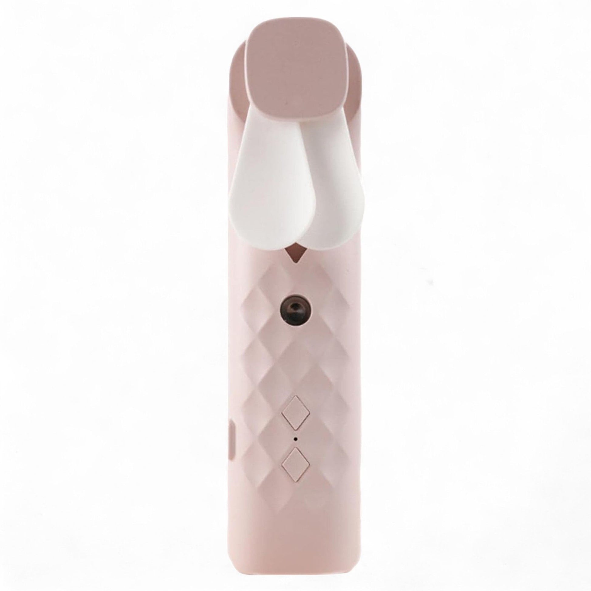 Polished Pink Nano Mist Face Fan Spray Usb Chargable featuring natural patterning and unique variations - Positive Faith Hope Love