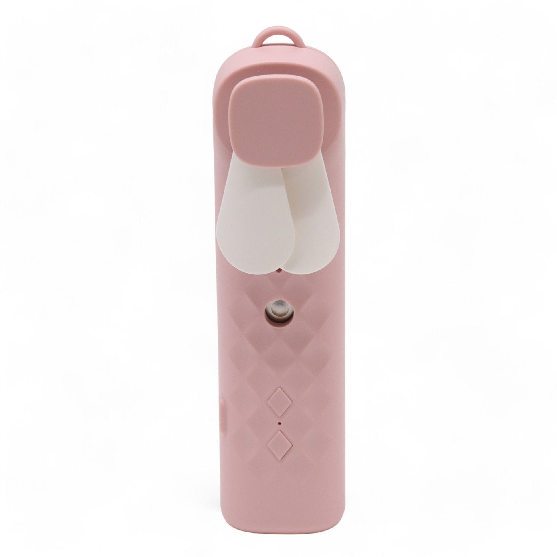 Polished Pink Nano Mist Face Fan & Spray - USB chargable featuring natural patterning and unique variations - Positive Faith Hope Love