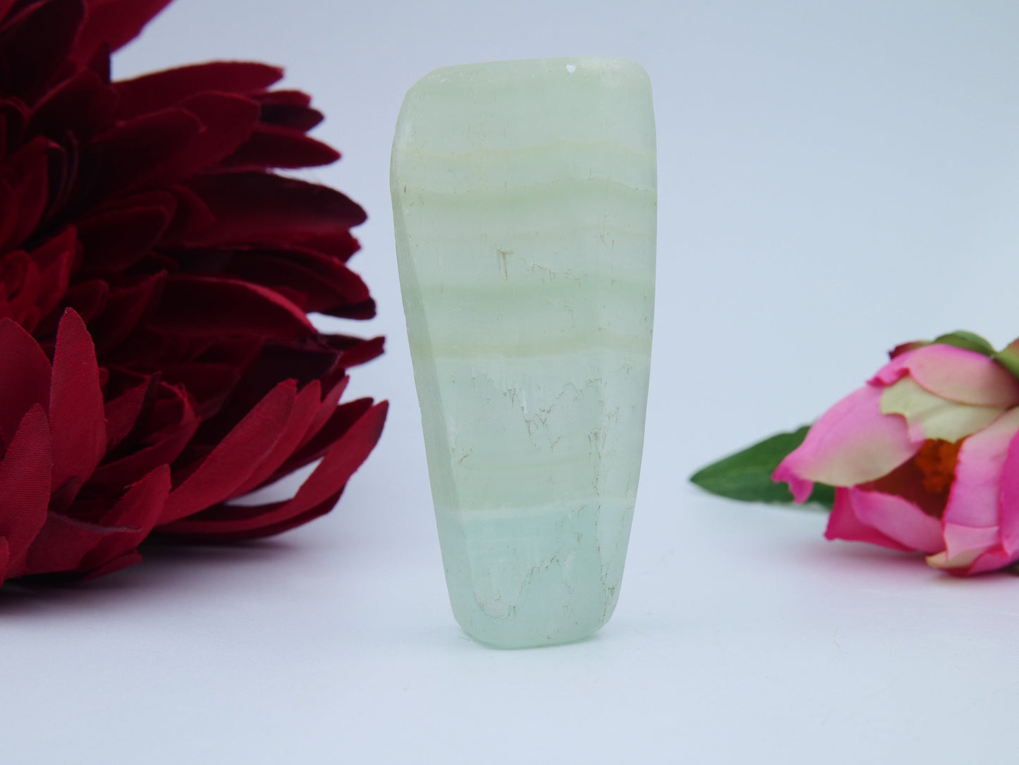 Pistachio Calcite Freeform — 84 g - Positive Faith Hope Love