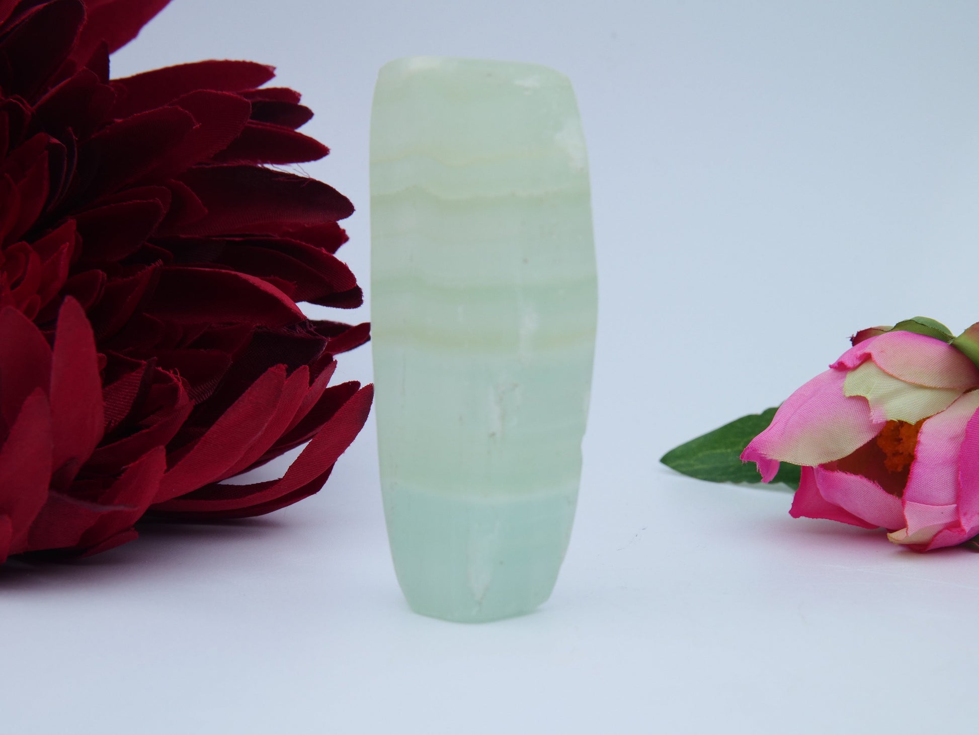 Pistachio Calcite Freeform — 84 g - Positive Faith Hope Love