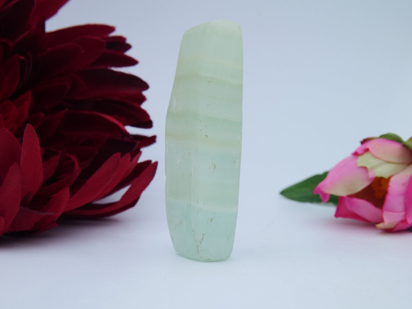Pistachio Calcite Freeform — 84 g - Positive Faith Hope Love