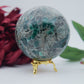 Polished Emerald in Matrix Sphere — 860g (85mm) - Positive Faith Hope Love