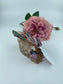 Polished Gemstone Art Butterfly on Rose * - Positive Faith Hope Love