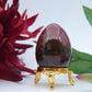 Polished Polychrome Jasper Crystal Egg featuring earthy patterns and matte-gloss finish - Positive Faith Hope Love