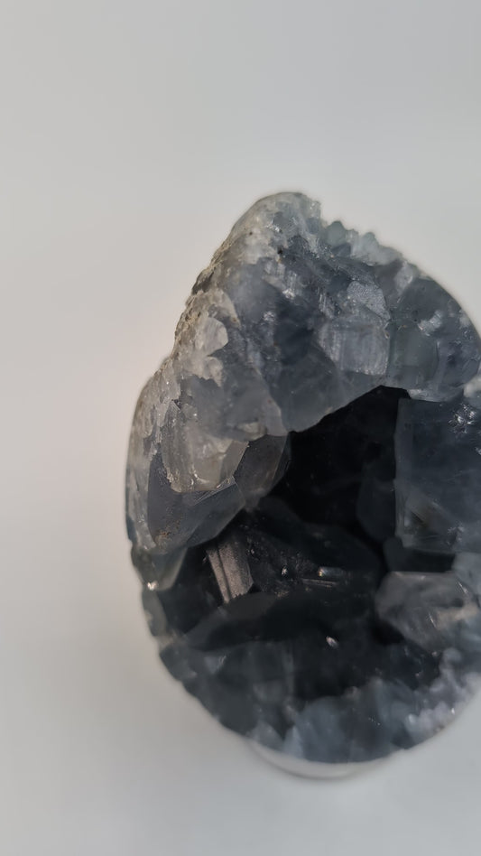 Celestite Crystal Egg 368g