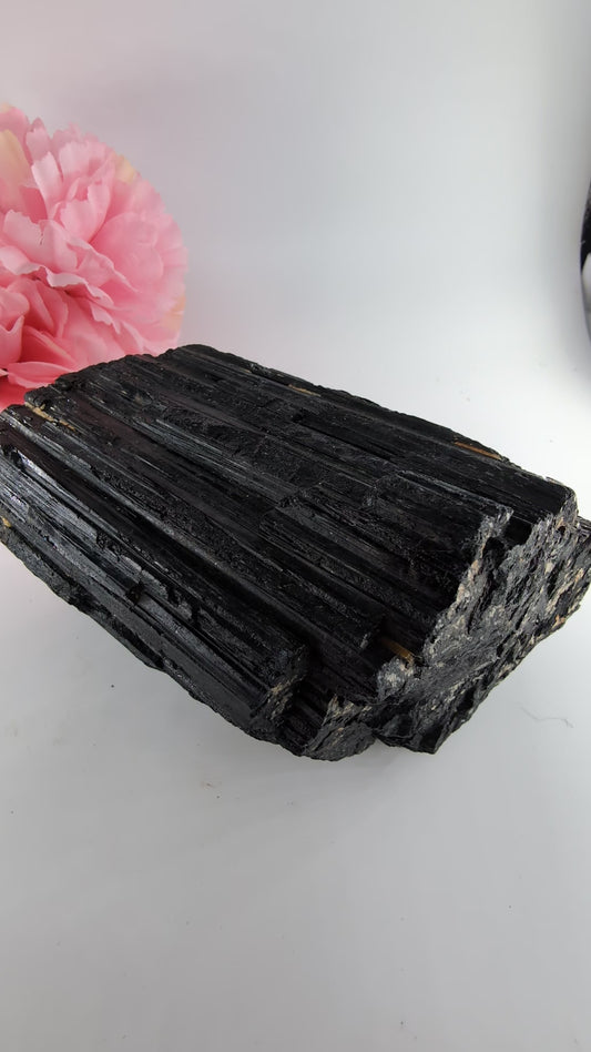 AAA+ Huge Black Tourmaline Crystal - 1811g, 130mm x 90mm x 90mm