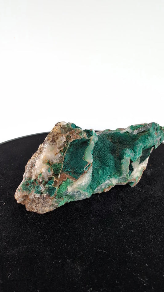 Druzy Chrysocolla Dolomite with Malachite 195g