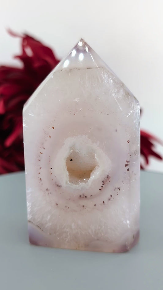 Natural Agate Polished Point 212g 90mm