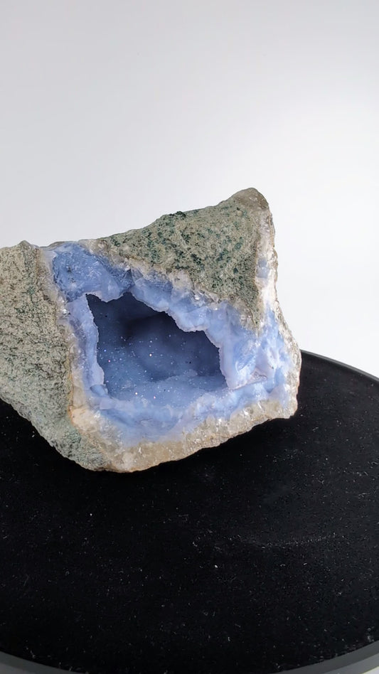 Blue Lace Agate Geode Specimen 487g