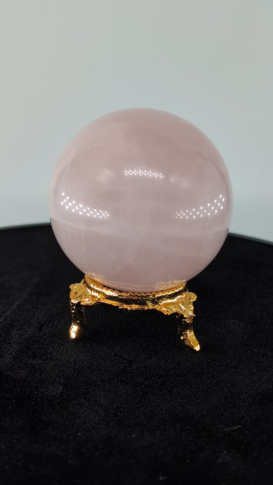 Rose Quartz Sphere 221g