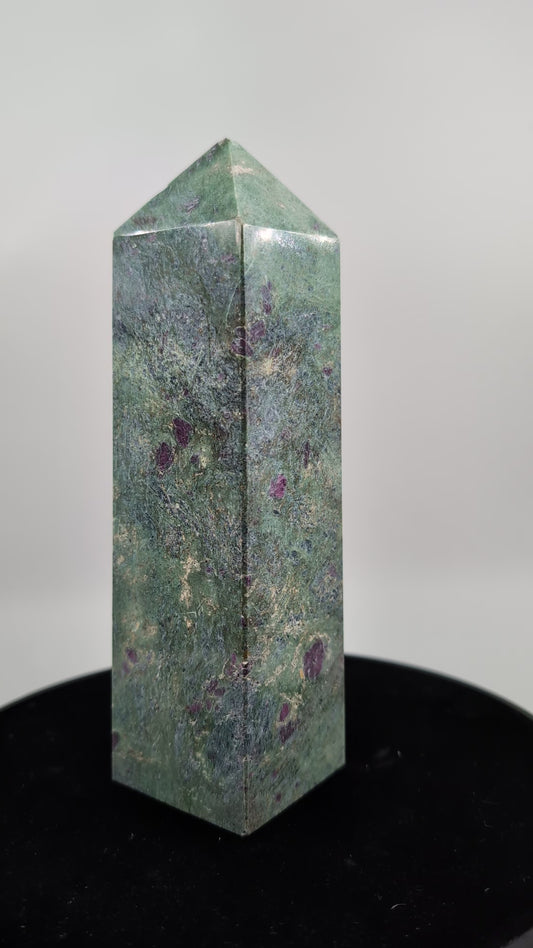 Large Ruby Fuchsite Tower 1090g