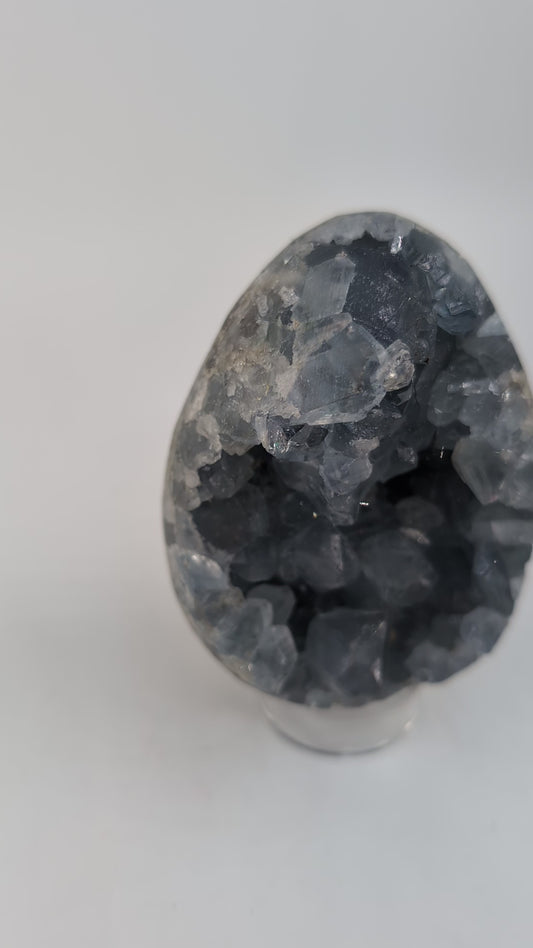 Celestite Crystal Egg 454g