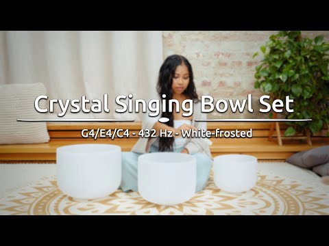 Sonic Energy Crystal Singing Bowl Set