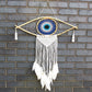 Polished Protection Dream Catcher Lrg Macrame Evil Eye Bluewhiteblack featuring natural patterning and unique variations - Positive Faith Hope Love