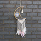 Polished Protection Dream Catcher Macrame Moon featuring natural patterning and unique variations - Positive Faith Hope Love