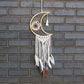 Polished Protection Dream Catcher Macrame Moon featuring natural patterning and unique variations - Positive Faith Hope Love