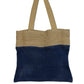 Polished Pure Soft Jute and Cotton Mesh Bag - Denim featuring natural patterning and unique variations - Positive Faith Hope Love
